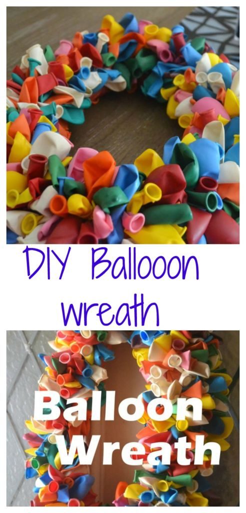 A fun and easy DIY birthday balloon door wreath tutorial https://dailymomtivity.com