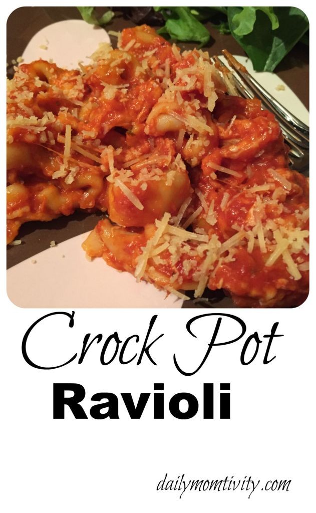 Crockpot Ravioli #recipe