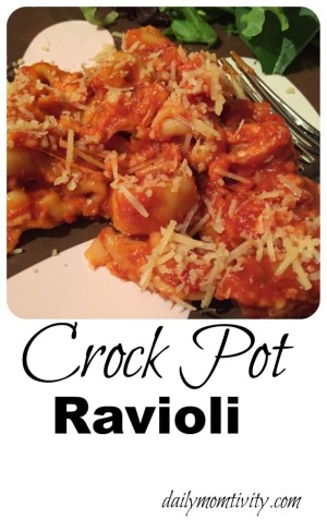 Crock Pot Cheese Ravioli (Kid Friendly)