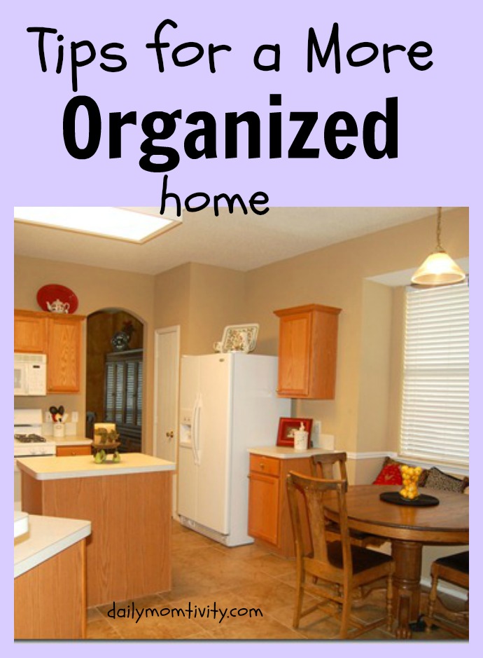 5 Tips on how to stay clutter free and more organized around your house