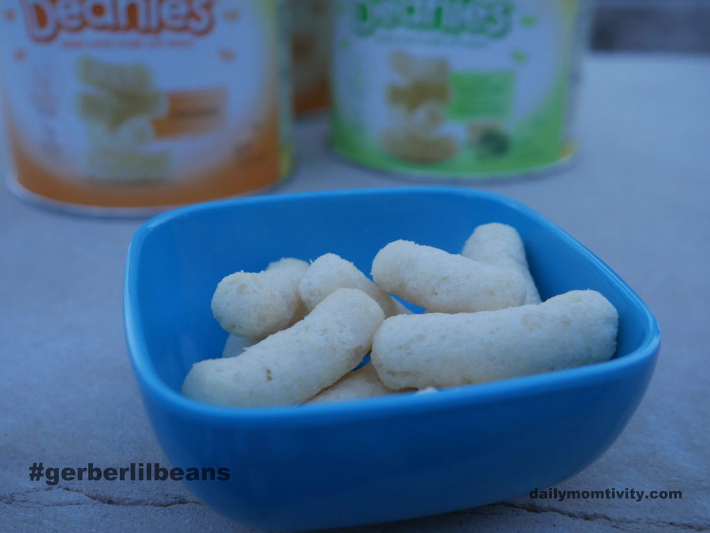 Gerber lil'beanies make great toddler snacks