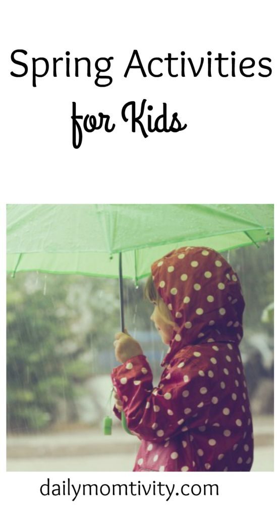 Fun activities for Kids when it's raining or pretty outside