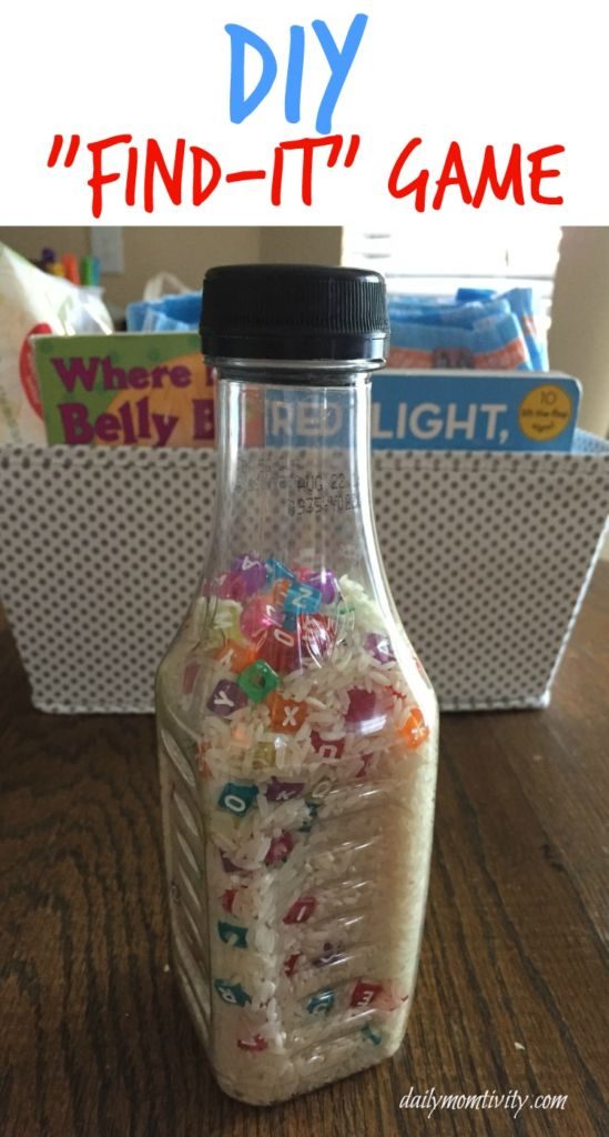 A DIY "Find-It" game is perfect for when you are needing something to keep your kids attention while potty training! Make one today! #Pottytraintogether #AD