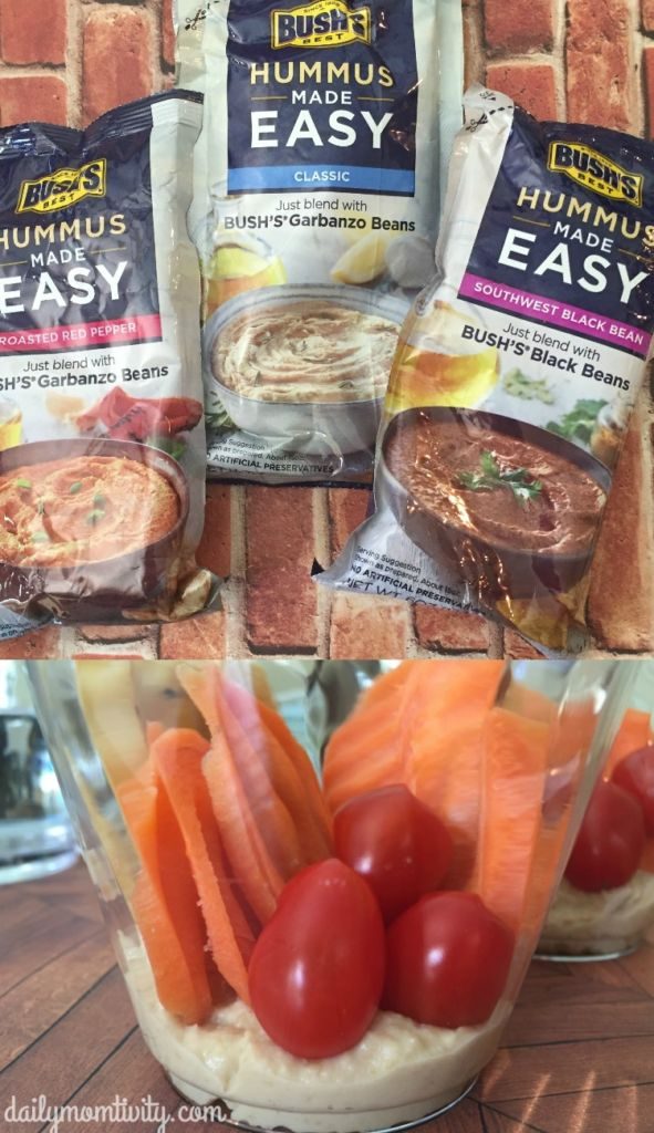 Love hummus? You have to try Bush's #HummusMadeEasy products found at Walmart. Mix with a can of Bush's garbonzo beans and you are set #ad https://dailymomtivity.com