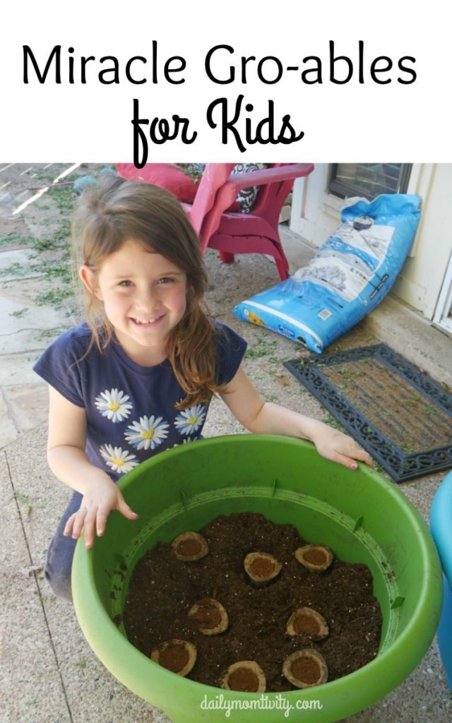 Make a fun family day and plant miracle gro-ables with your kids! #spon