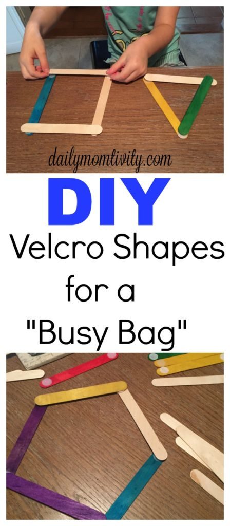 DIY Velcro shapes perfect for a busy bag #MottsMovieBonus #CB #ad