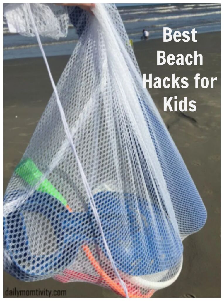 The best beach hacks for Kids. Read all of these before taking your kids to the beach! #beachhacks