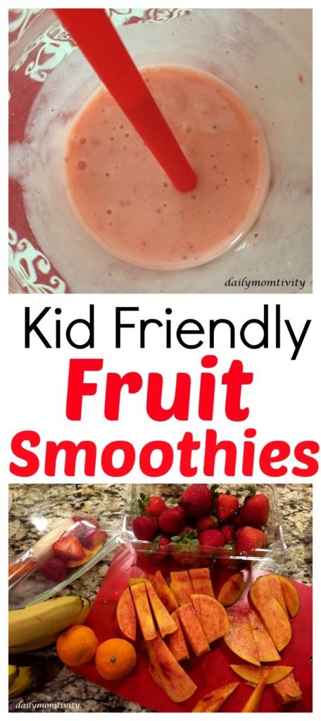 Kid Friendly fruit smoothie ideas, perfect for breakfast or a tasty snack
