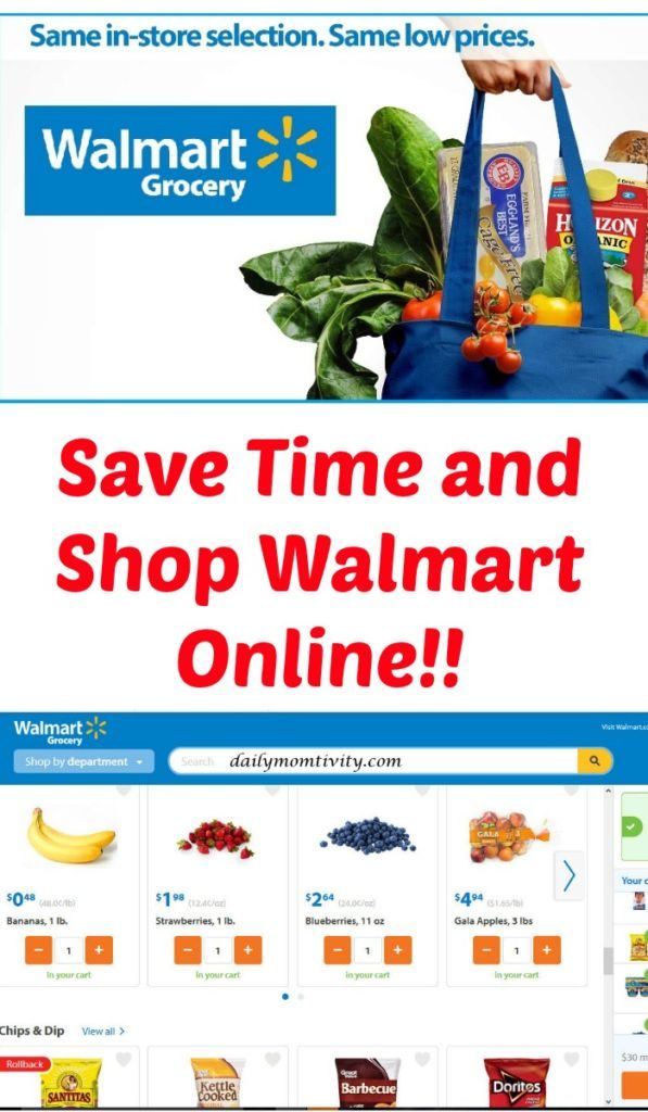Save Time and Shop Walmart's Online Grocery service! 