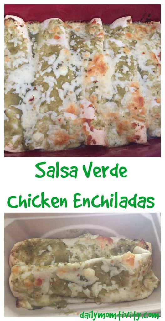 Salsa Verde Chicken Enchiladas, easy to make and is so tasty with a little spice