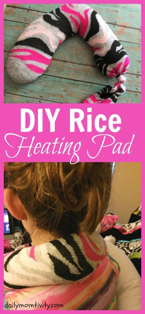Follow this easy tutorial for an easy DIY rice heating pad to help sore muscles and cold feet this winter! #HealthySavings #ad