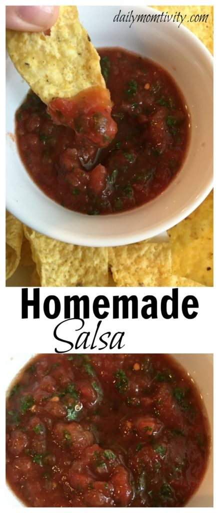 Easy homemade salsa that is better than any jarred salsa you can buy.