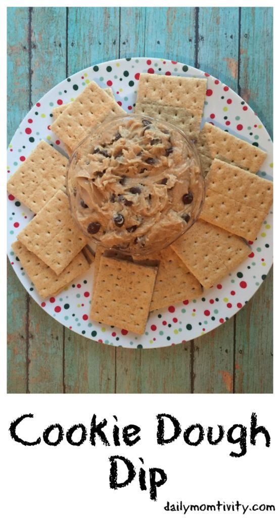 You have to try this amazing dip that tastes just like cookie dough!!