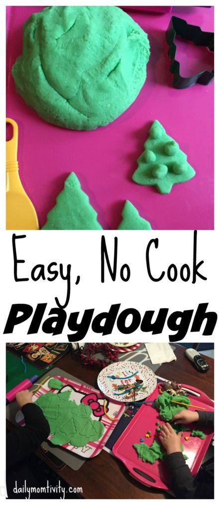 No cook playdough- ready in 5 minutes!
