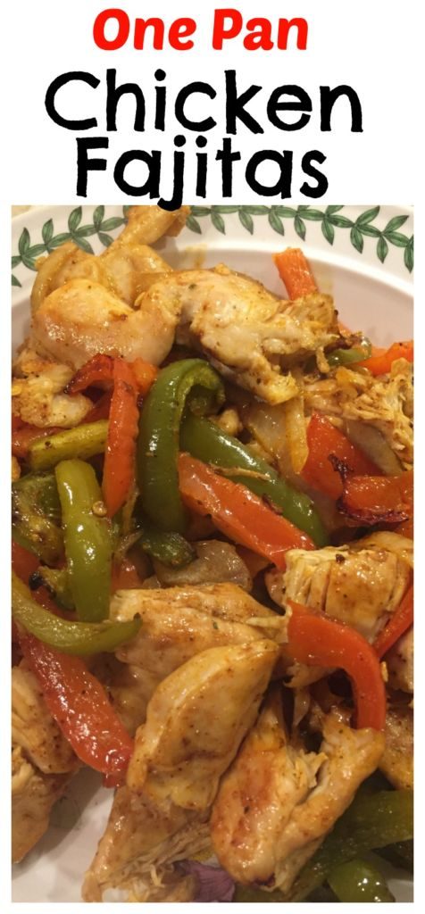 Love to get fajitas out? Try making some at home with this one pan chicken fajita recipe