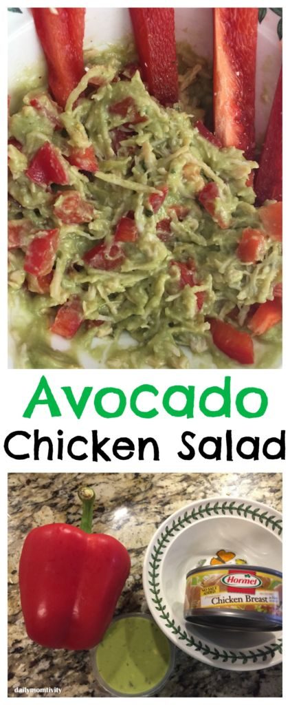 Avocado Chicken Salad- perfect lunch idea that is helalthy
