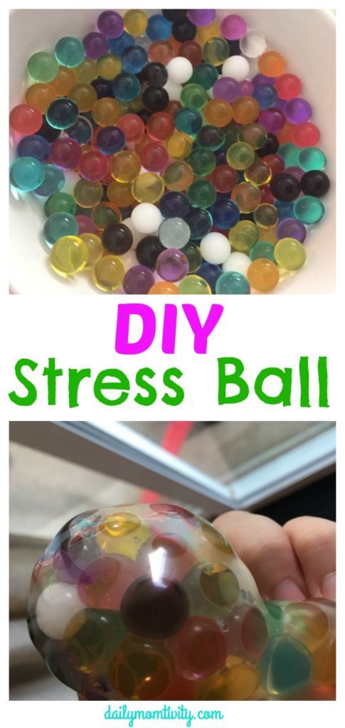 Have some stress in your life? Make this stress ball at home with water beads. Great activity to do with kids! 