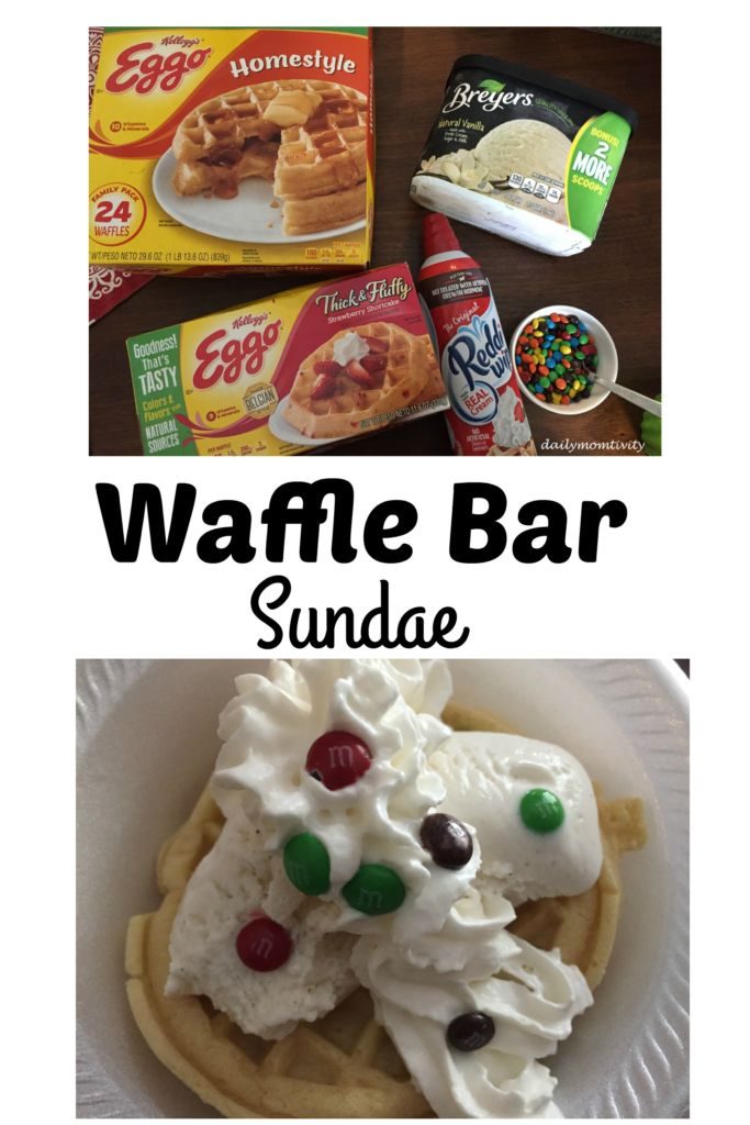 #eggowafflebar #ad Celebrate the year with this DIY waffle bar sundae