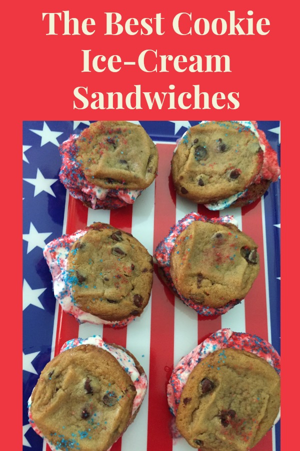 The Best Cookie Ice Cream sandwiches, perfect for a summer time treat!