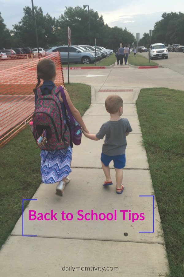 Back to School Tips and Ideas for an easy transition