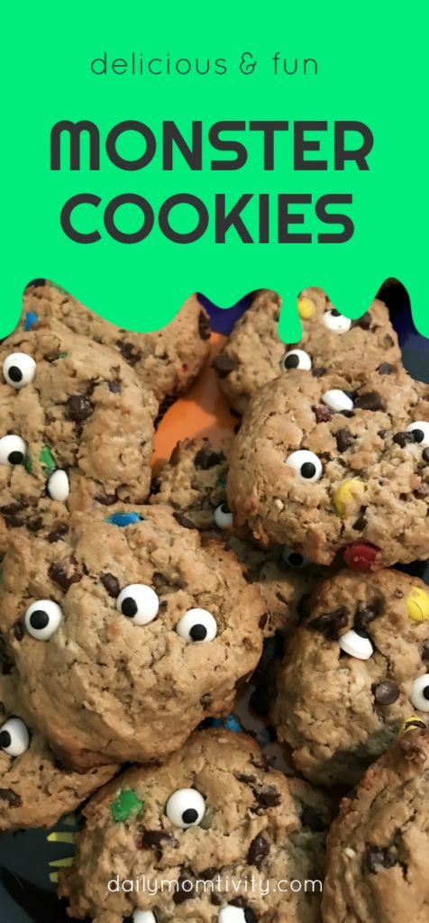Such a fun treat to make with kids, MONSTER cookies!!!