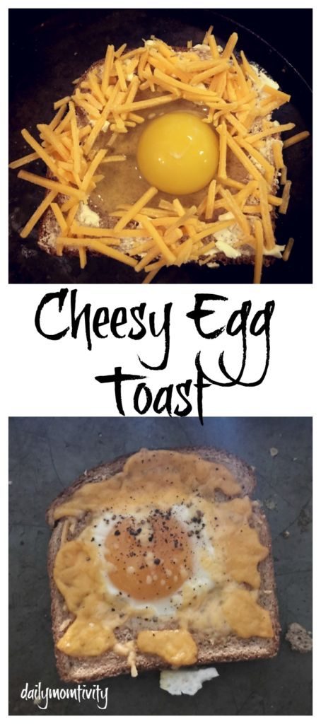 The perfect breakfast idea- cheesy egg toast 