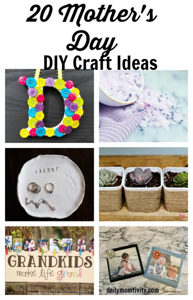 20 Mother's Day craft Ideas that you can DIY or have the kids help you make!
