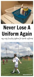 Never Lose a Uniform Again, My Laundry System for all Sports Uniforms
