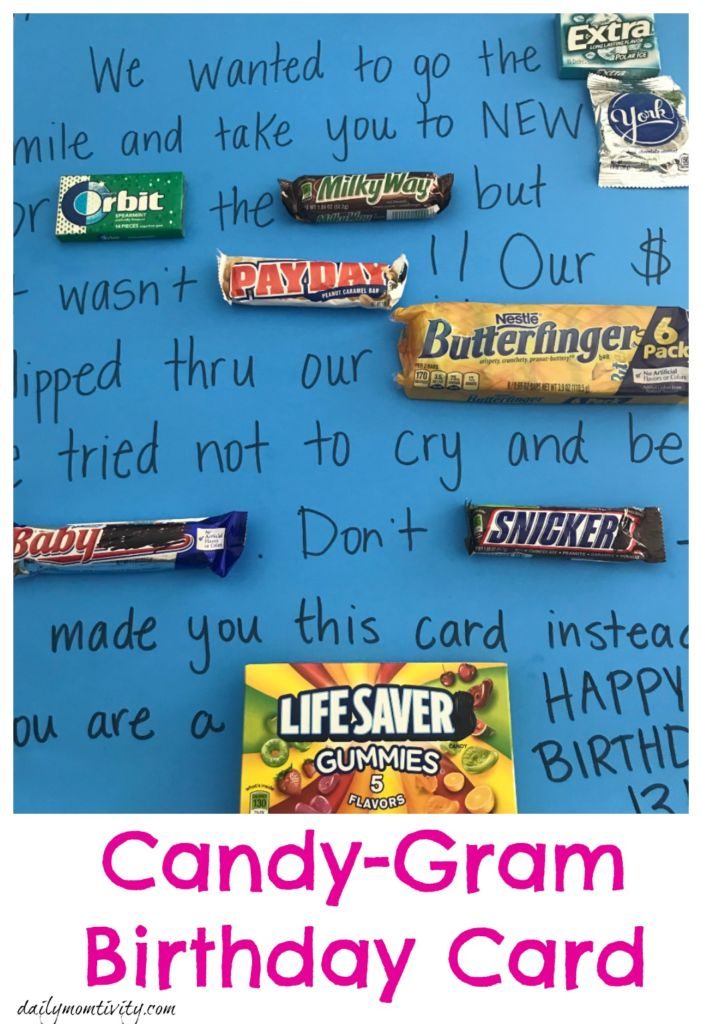 Make a fun card with this cute candy gram birthday card!! 