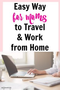 A perfect work from home job for Moms! Become a home based travel agent. Get the travel perks and make some money too. It's the perfect job for Moms.