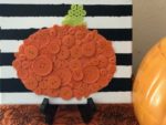 button pumpkin craft