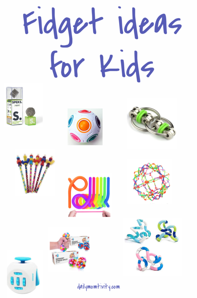 Some Ideas you might like for Fidgets for Kids! Try some of these in your homeschool to keep the kids on track with homework. Fidgets will keep their hands busy so their minds can continue working