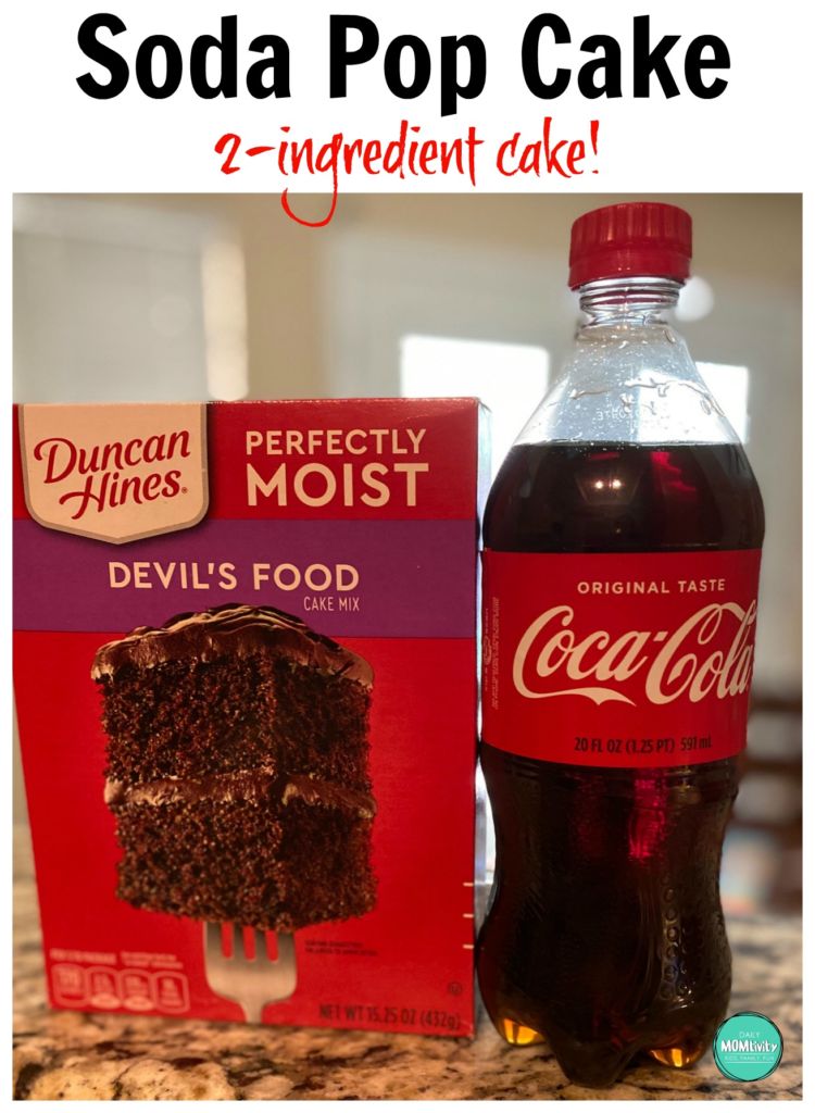 2 Ingredient Soda Pop Cake! It's so easy to make and only calls for 2 things; cake mix and 12 oz of your favorite soda. 