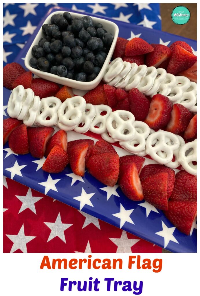 American Flag Fruit Tray, it's perfect for your next gathering or party- easy to put together and great for kids. 