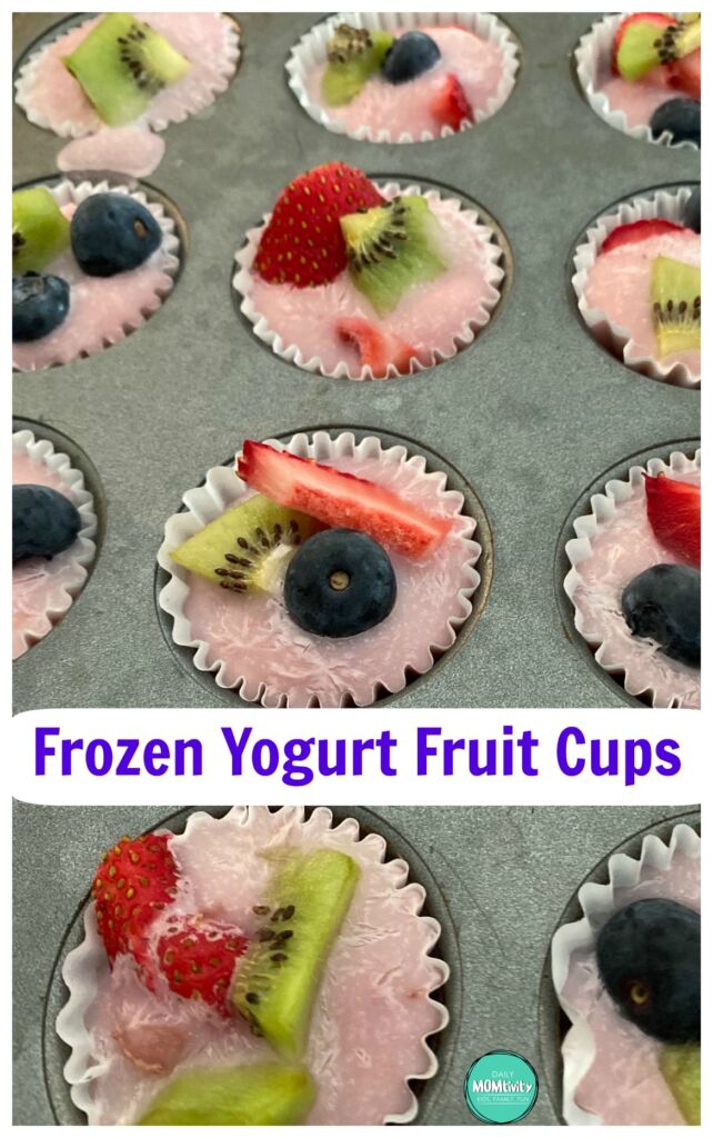 Frozen Yogurt Fruit Cups, a fun and simple frozen treat the whole family will love!